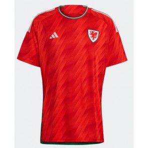 Lacne Muži Futbalové dres Wales MS 2022 Krátky Rukáv - Domáci